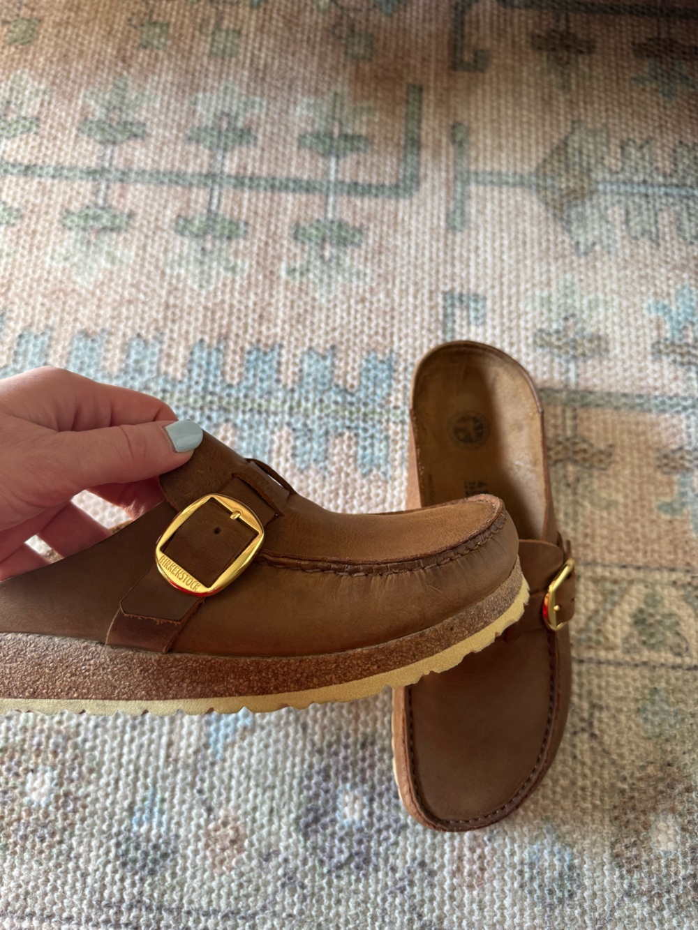 Birkenstock Women's Buckley Oiled Leather Clogs - Picture 6 of 6